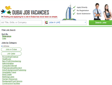 Tablet Screenshot of dubaijobvacancies.com